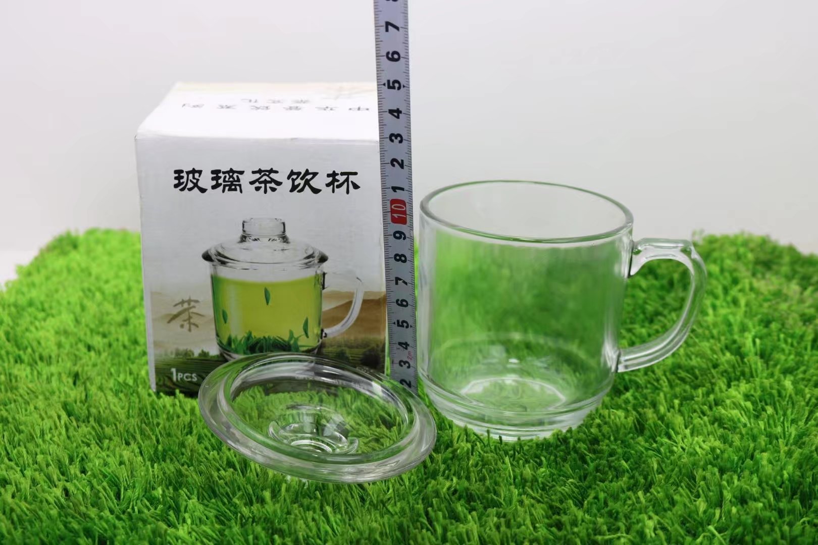 玻璃盖杯,广告杯,杯子,玻璃杯定做印logo